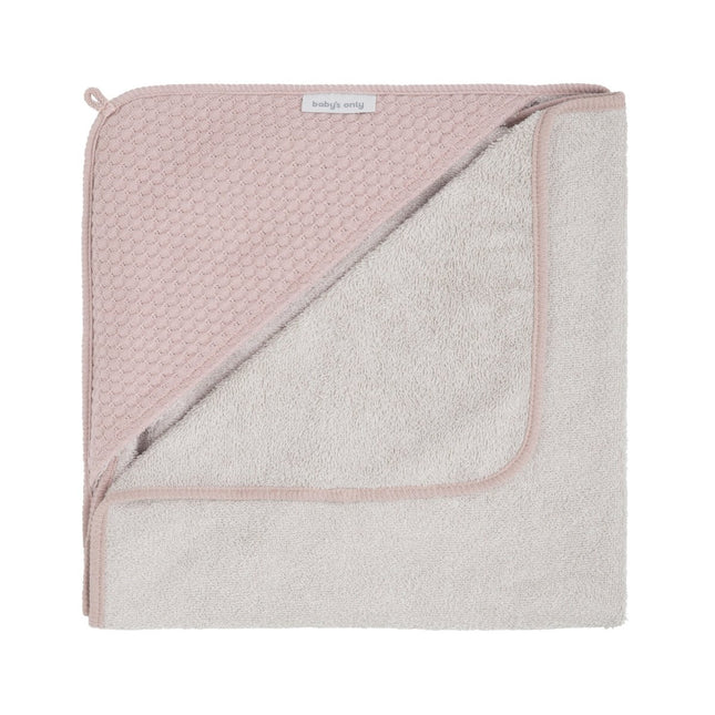 Baby's Only Badcape Baby Sky Oud Roze 75X85cm koop je bij Babywinkel