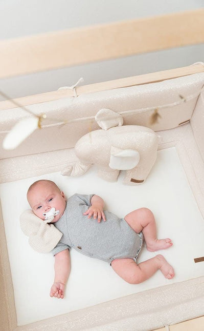 Baby's Only Boxkleed Sparkle Melee Zilvergrijs 80x100cm koop je bij Babywinkel
