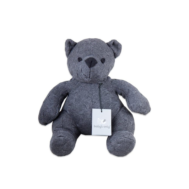 Baby's Only Knuffel Beer Cable Antraciet 35cm koop je bij Babywinkel
