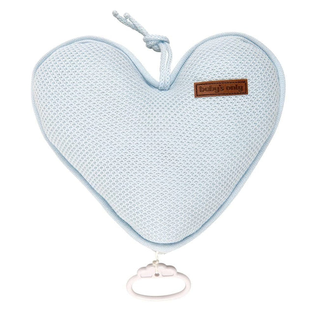 Baby's Only Muziekhanger Baby Hart Classic Poederblauw koop je bij Babywinkel