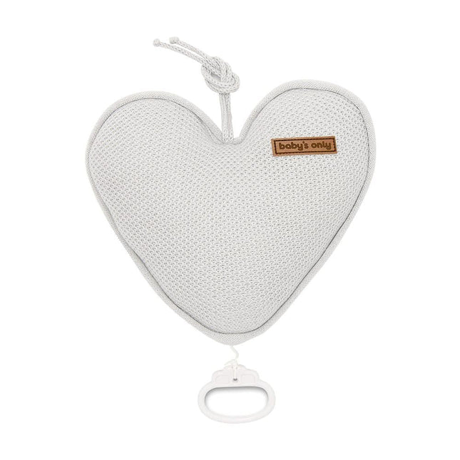 Baby's Only Muziekhanger Baby Hart Classic Zilver/Grijs koop je bij Babywinkel