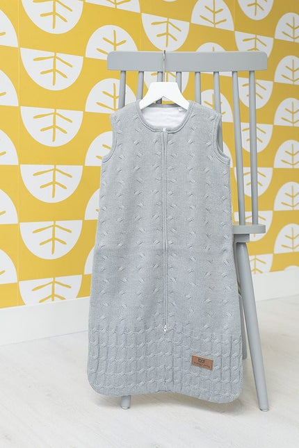 Baby's Only Slaapzak Baby Cable Grijs 70cm koop je bij Babywinkel