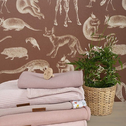 Baby's Only Wiegdeken Chenille Reef Misty Pink - Baby's Only - Babywinkel - 8720512360677