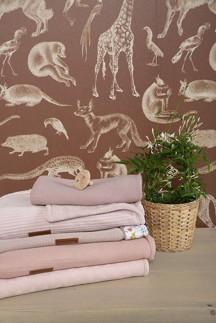 Baby's Only Wiegdeken Chenille Reef Misty Pink koop je bij Babywinkel