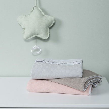 Baby's Only Wiegdeken Chenille Reef Misty Pink - Baby's Only - Babywinkel - 8720512360677