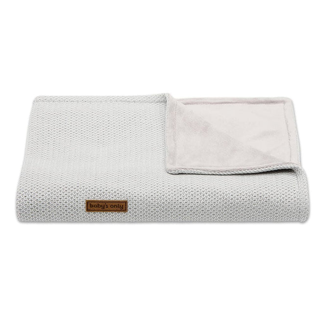 Baby's Only Wiegdeken Soft Classic Zilver/Grijs koop je bij Babywinkel