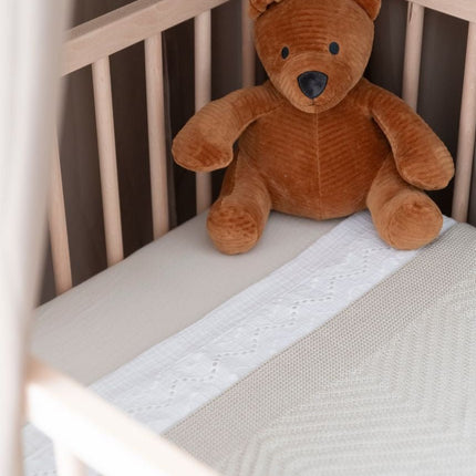 Baby's Only Wieglaken Calm Wit met Broderie - Baby's Only - Babywinkel - 8720791358921