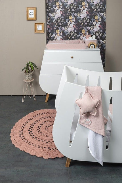 Baby's Only Wikkeldeken Baby Chenille Reef Misty Pink koop je bij Babywinkel