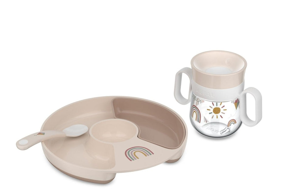 Babyserviesset Mepal Mio 3 - delig - Sunshine & Rainbow - Babywinkel - 8720294048985