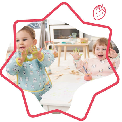 Badabulle Slabbetje Lange Mouwen Blauw - Badabulle - Babywinkel - 3661276174160