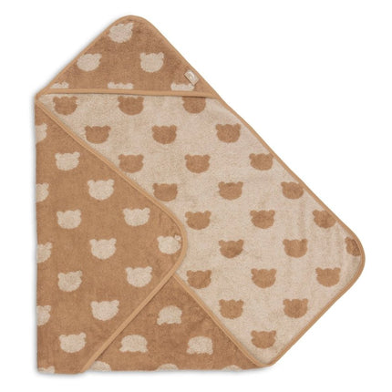 Badcape Badstof Biscuit - Jacquard koop je bij Babywinkel
