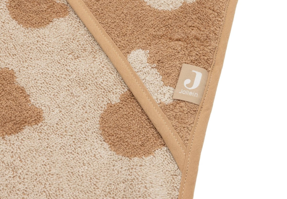 Badcape Badstof Biscuit - Jacquard koop je bij Babywinkel
