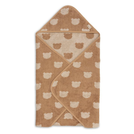 Badcape Badstof Biscuit - Jacquard koop je bij Babywinkel