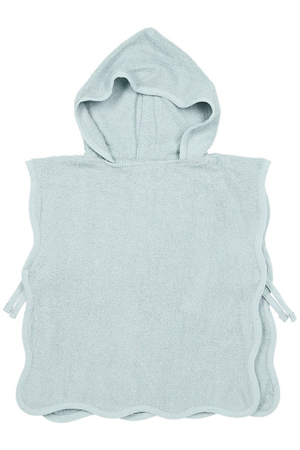 Meyco Badponcho Wavy Grey Blue 1 - 3 Jaar koop je bij Babywinkel