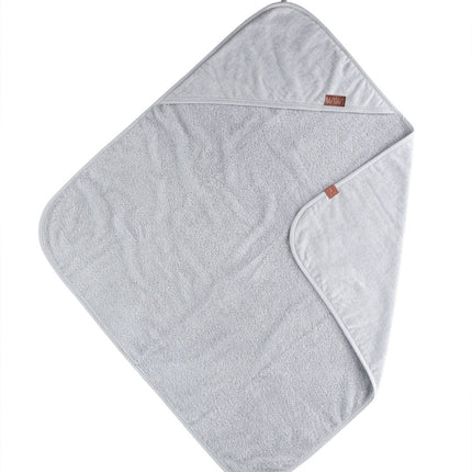 BamBam Badcape Baby Organische Badcape Grijs - BamBam - Babywinkel - 8711811097265