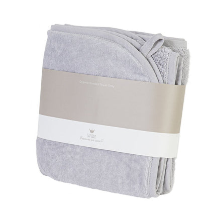 BamBam Badcape Baby Organische Badcape Grijs - BamBam - Babywinkel - 8711811097265