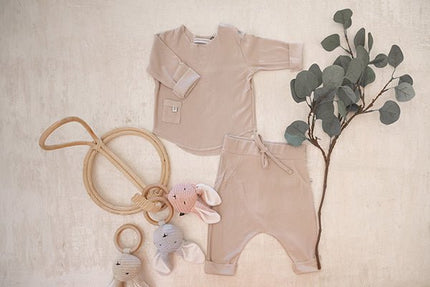 Bamboom Baby Shirt Lange Mouw Sand - Bamboom - Babywinkel - 8054117838430