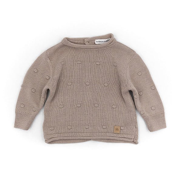 Bamboom Baby Trui Knitted Pompon Camel koop je bij Babywinkel