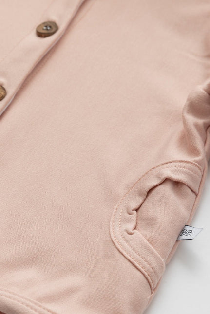 Bamboom Baby Vestje Met Capuchon Roze koop je bij Babywinkel