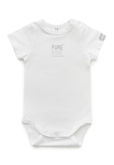 Bamboom Romper Schoudersluiting Wit 6+ mnd koop je bij Babywinkel