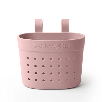 Banwood Kinderstep- en Fietsmandje Pin & Ride Dusty Rose koop je bij Babywinkel