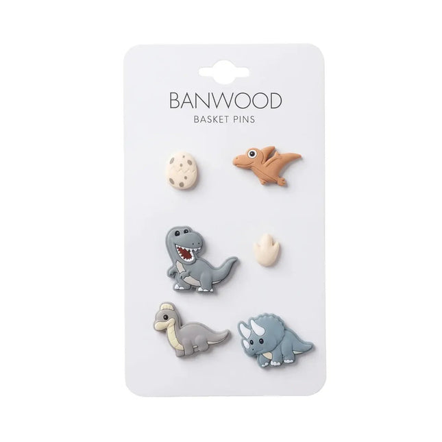 Banwood Pins Voor Kinderstep- en Fietsmandje Dinosaurs koop je bij Babywinkel