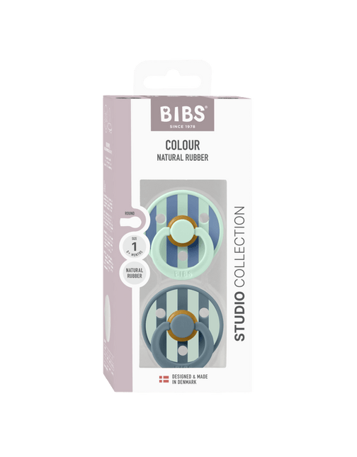 BIBS Speen Maat 1 Latex Nordic Mint / Petrol 2St koop je bij Babywinkel