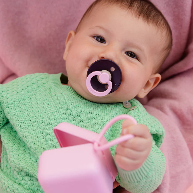 BIBS Spenen Pacifier Studio Fusion 2 pack Dusky lilac/Plum Speenmaat 1