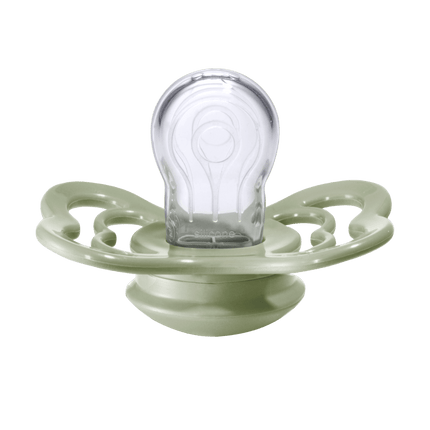 BIBS Speen Maat 1 Sage/Hunter Green Supreme Silicone 2st - BIBS - Babywinkel - 5713795199358