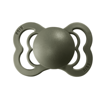 BIBS Speen Maat 1 Sage/Hunter Green Supreme Silicone 2st - BIBS - Babywinkel - 5713795199358