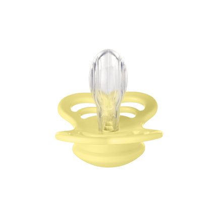BIBS Speen Maat 1 Silicone Supreme Desert Sand/Sunshine 2st - BIBS - Babywinkel - 5713795230273