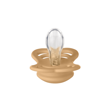 BIBS Speen Maat 1 Silicone Supreme Desert Sand/Sunshine 2st - BIBS - Babywinkel - 5713795230273