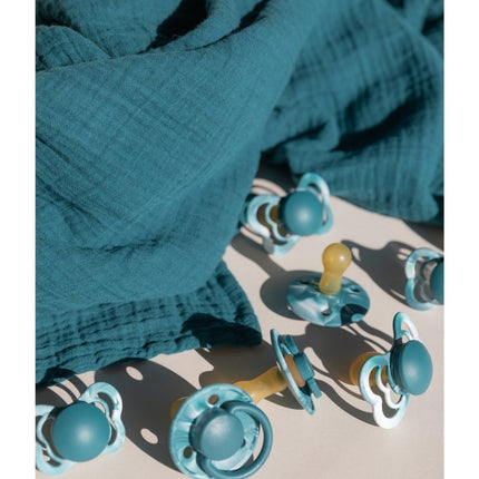 BIBS Speen Maat 1 Silicone Supreme Forest Lake White/Forest Lake White 2st koop je bij Babywinkel