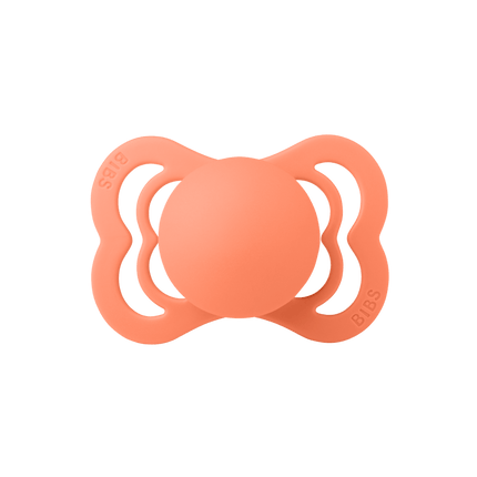 BIBS Speen Maat 1 Silicone Supreme Papaya/Violet Sky 2st - BIBS - Babywinkel - 5713795230310