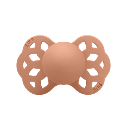 BIBS Speen Maat 1 Silicone Symmetrical Vanilla/Peach 2st - BIBS - Babywinkel - 5713795243815