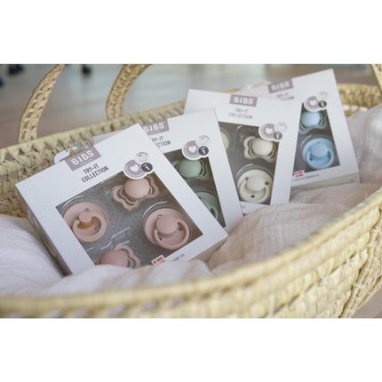 BIBS Speen Maat 1 Testpakket Blush - BIBS - Babywinkel - 5713795222872