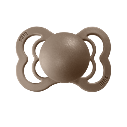 BIBS Speen Maat 1 Vanilla/Dark Oak Supreme Silicone 2st - BIBS - Babywinkel - 5713795199068