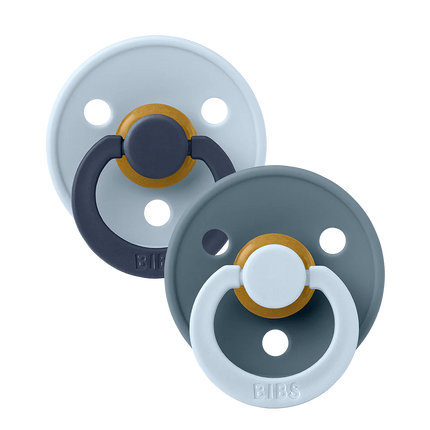 BIBS Spenen Pacifier Studio Fusion 2 pack Baby blue/petrol Speenmaat 2