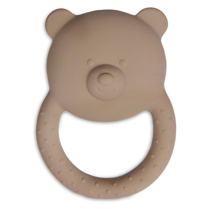 Bijtring Rubber Teddy Bear - Biscuit - Babywinkel - 8717329370340