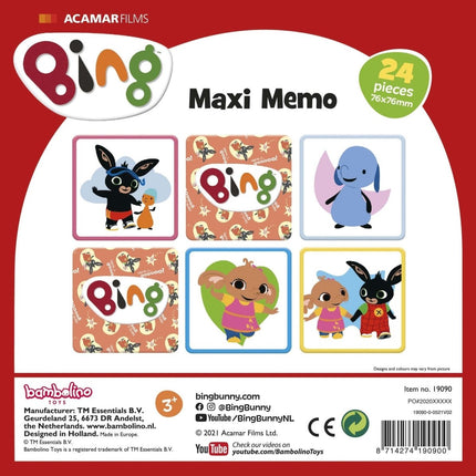 Bing Maxi Memo 36st - Babywinkel - 8714274190900