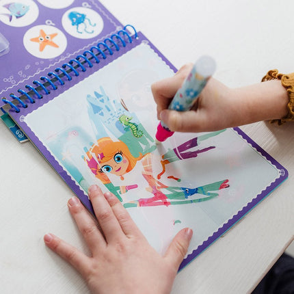 Blauwe Kleurboek Zeedieren Met Water - Babywinkel - 8714274025790