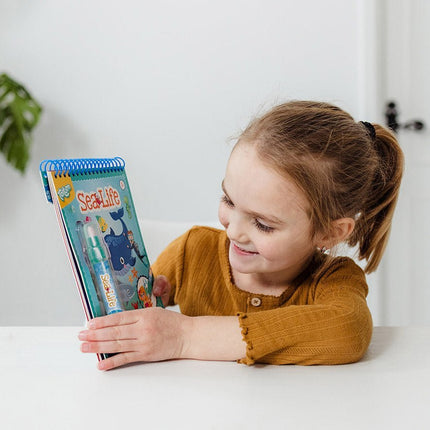 Blauwe Kleurboek Zeedieren Met Water - Babywinkel - 8714274025790