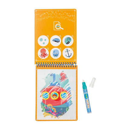 Blauwe Kleurboek Zeedieren Met Water - Babywinkel - 8714274025790
