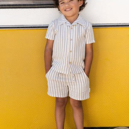 Blouse korte mouw Multi Stripe koop je bij Babywinkel