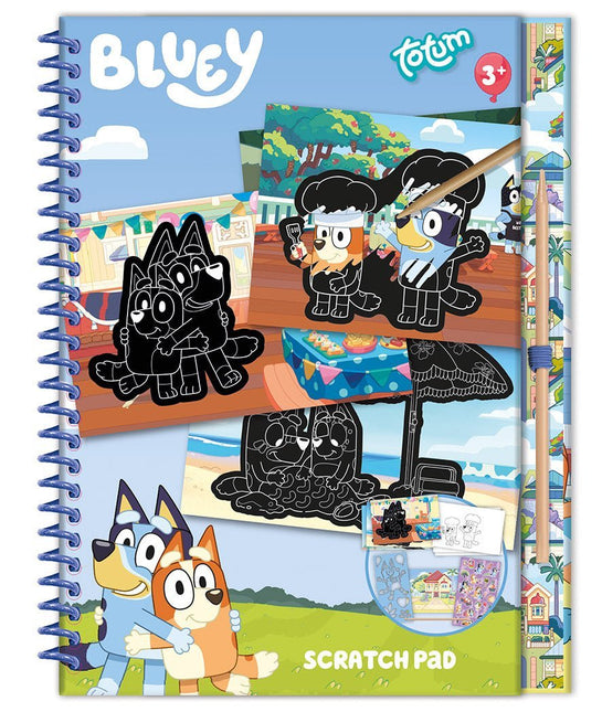 Bluey Knutsel Boek Kraskaarten - Babywinkel - 8714274290112
