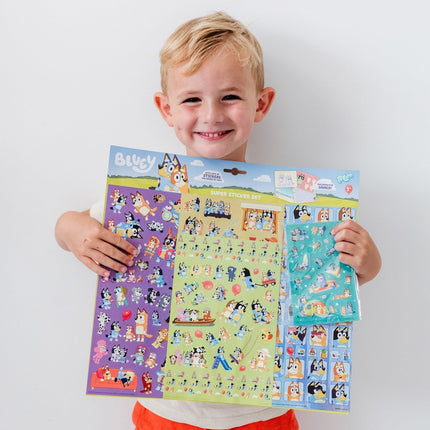 Bluey Stickers 7st - Babywinkel - 8714274290099