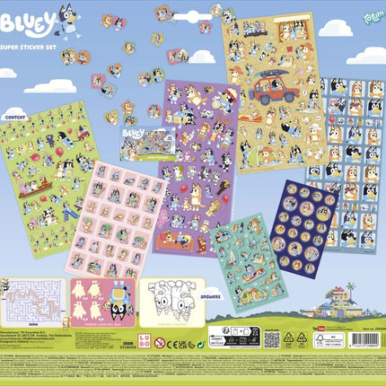 Bluey Stickers 7st - Babywinkel - 8714274290099