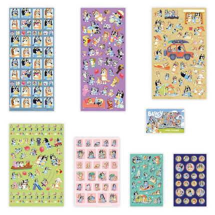 Bluey Stickers 7st - Babywinkel - 8714274290099