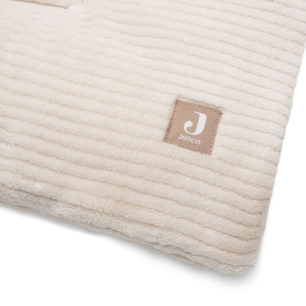 Boxkleed 100x100cm Cloudy Rib - Oatmeal - Babywinkel - 8717329399648