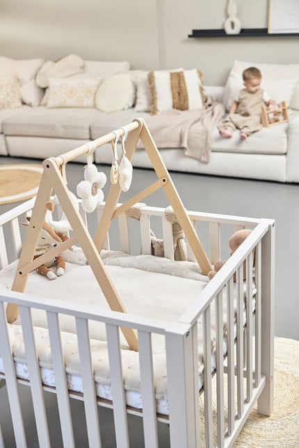 Boxkleed Knots - soft sand - 77x97cm - Babywinkel - 4054703366211